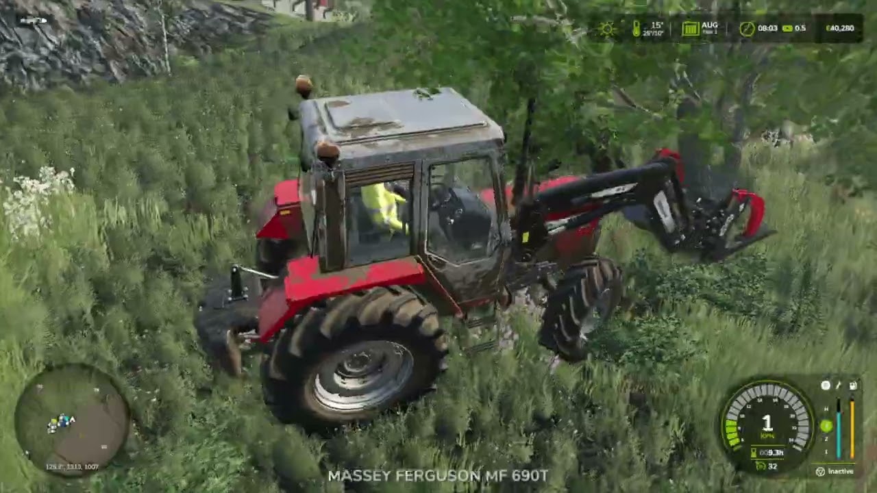 Building An Apple Garden Farming simulator 25 timelaps (Rennebu 8)