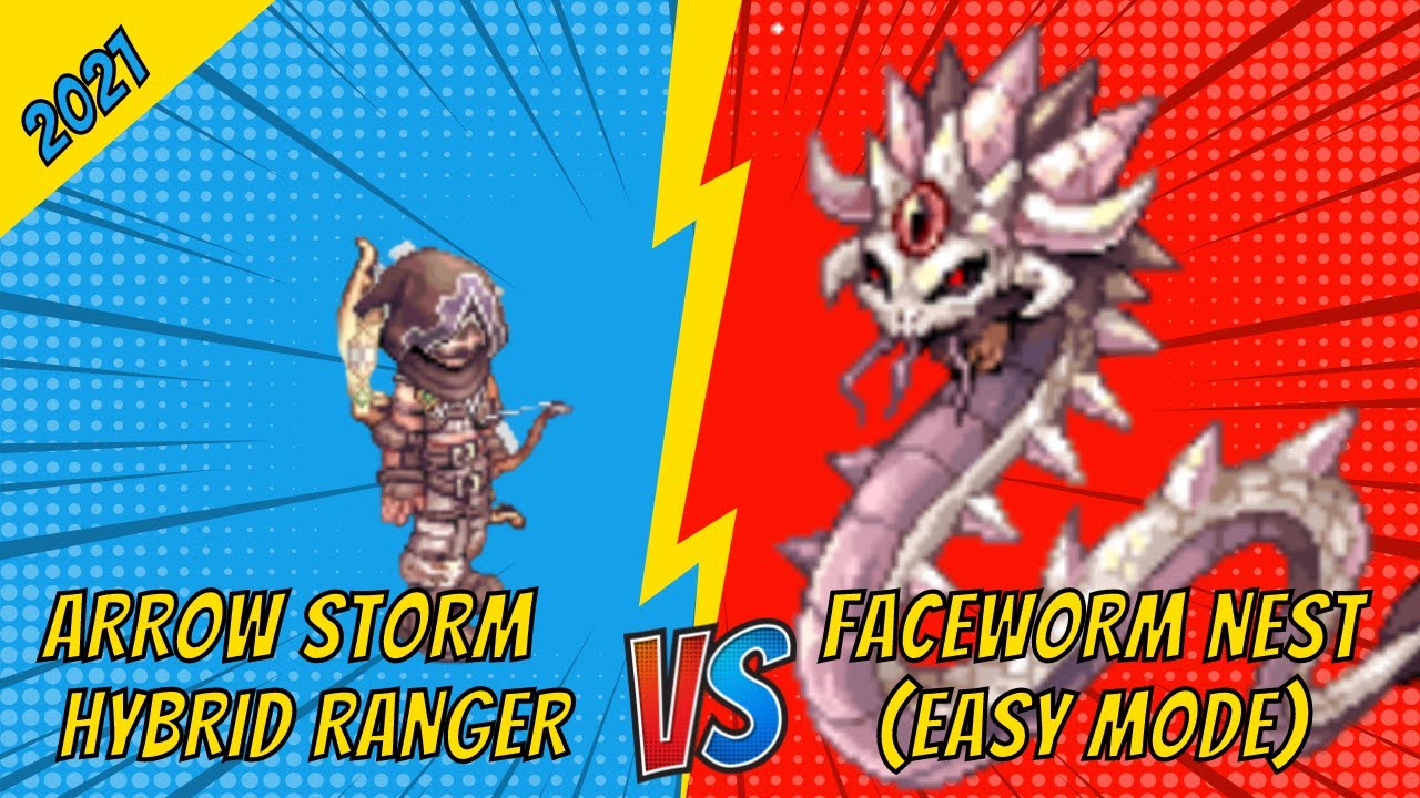 iRO Chaos - Arrow Storm Hybrid Ranger VS Faceworm Nest (Easy Mode) (2021)
