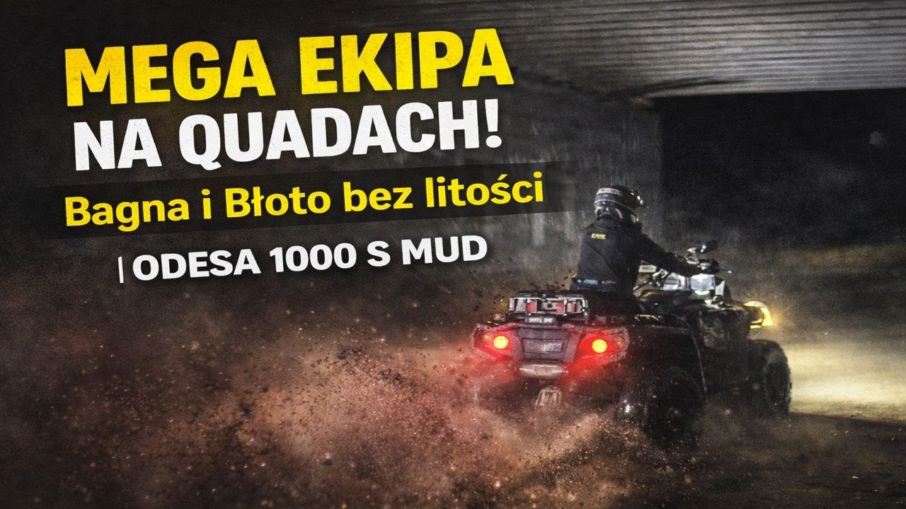 MEGA EKIPA NA QUADACH! Bagna i Błoto bez litości | ODESA 1000 S MUD/CAN-AM G3/CFMOTO