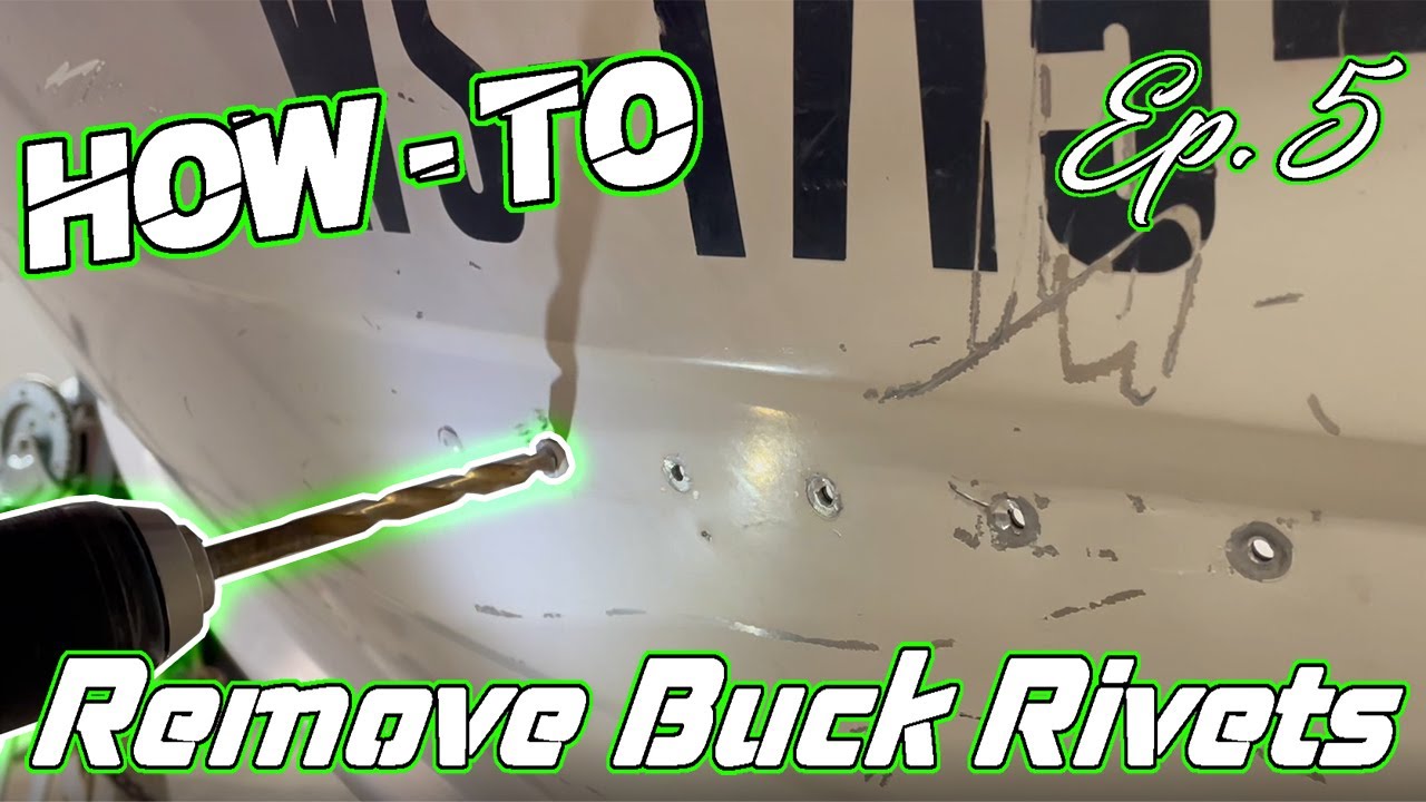Drilling Out BUCK RIVETS From My Aluminum StarCraft