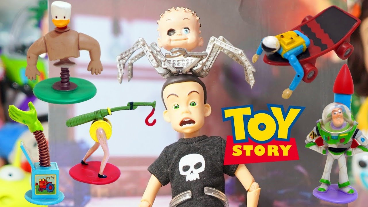 Toy Story Brinquedos do Sid Phillips Miniaturas Hasbro 2001 - Sid's Room Mutant Toys Quarto do Sid