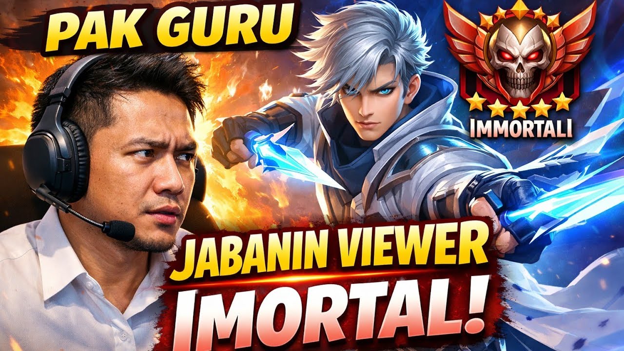 Gusion Nya Pak Guru Jabaanin Viewer Imortal, Langsung Unjuk Aksi 15 kill MVP
