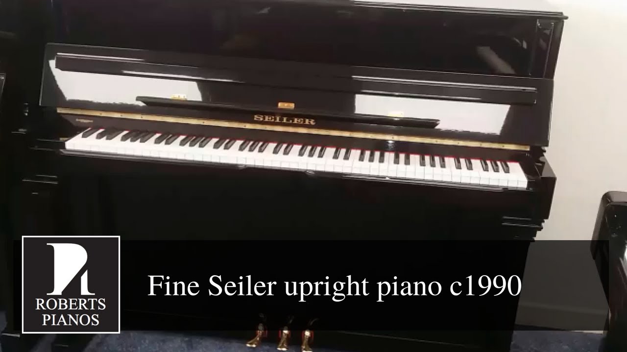 Very fine Seiler upright piano c1990