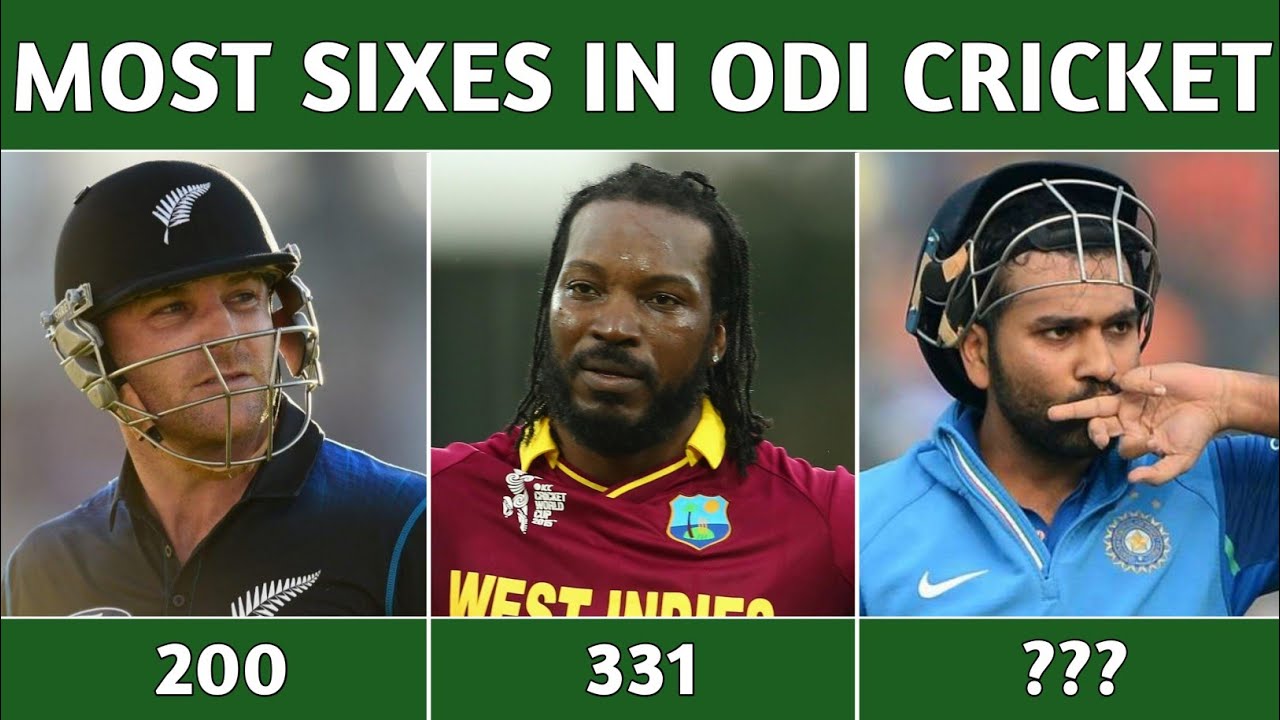 Most SIXES In ODI Cricket (Top 10)