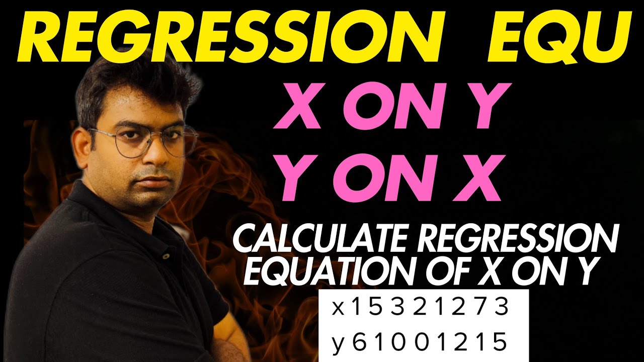 Calculate Regression equation of X on Y from the following