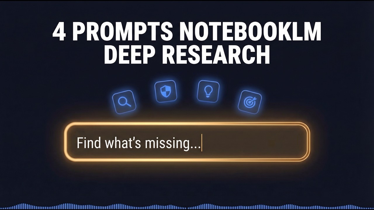 4 NotebookLM Prompts That Replace Hours of Research