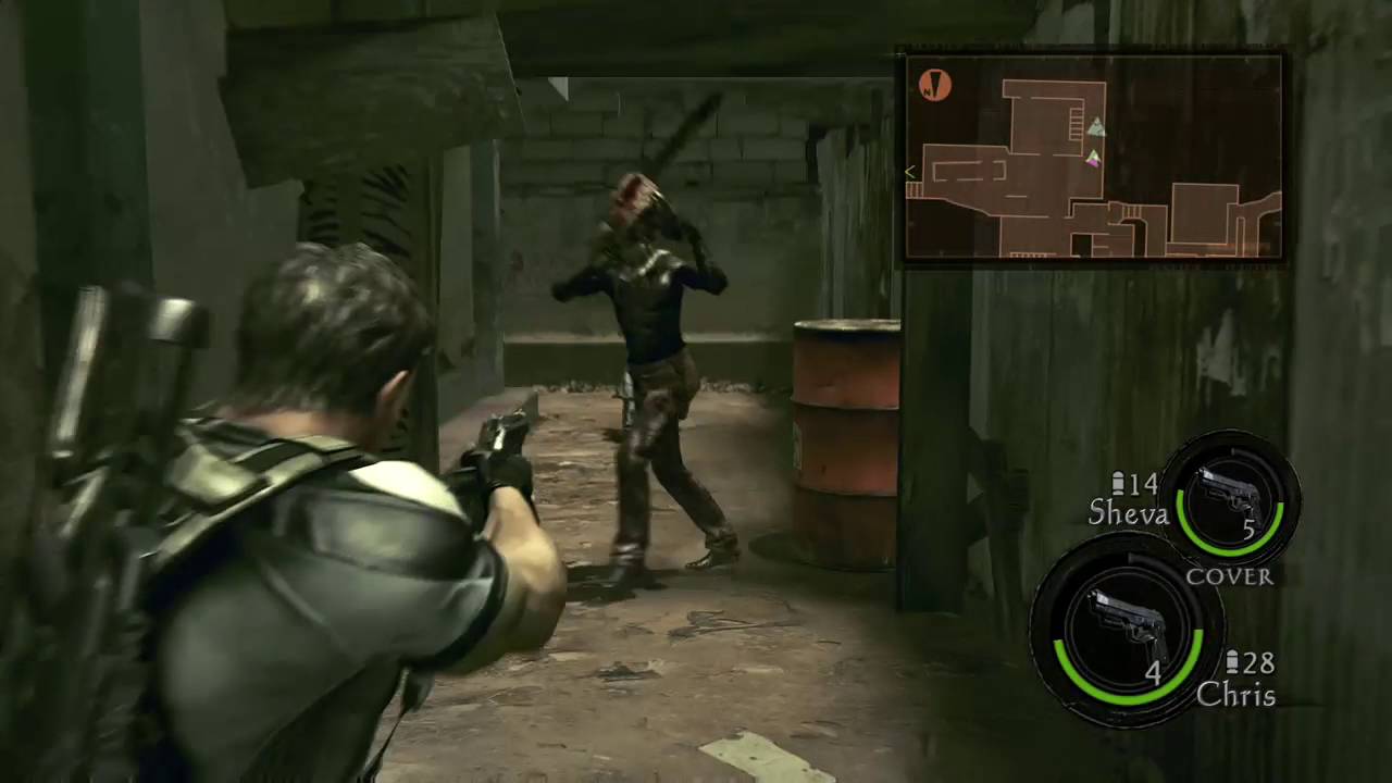 Sheva makes a stupid sacrifice - RESIDENT EVIL 5