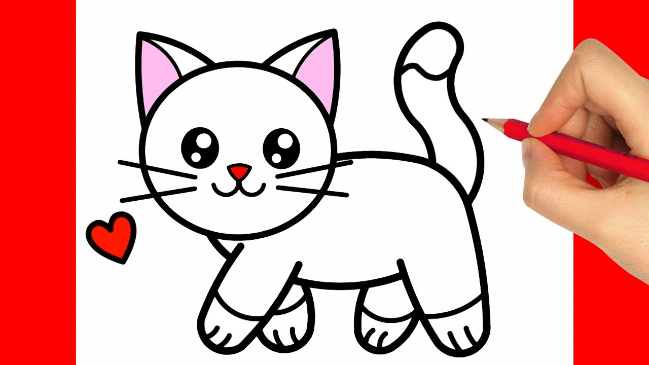 COMO DESENHAR UM GATO FACIL