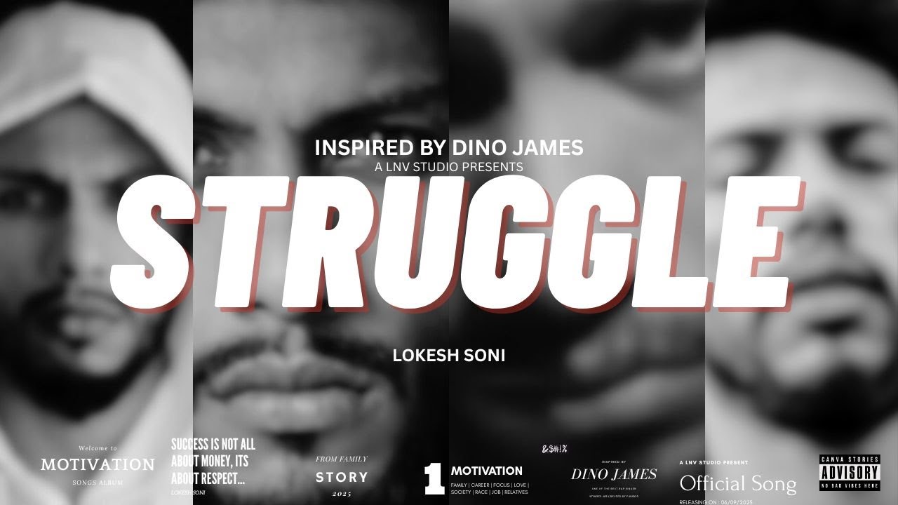 LOKESH - STRUGGLE | INSPIRED BY DINO JAMES | MOTIVATION RAP SONG