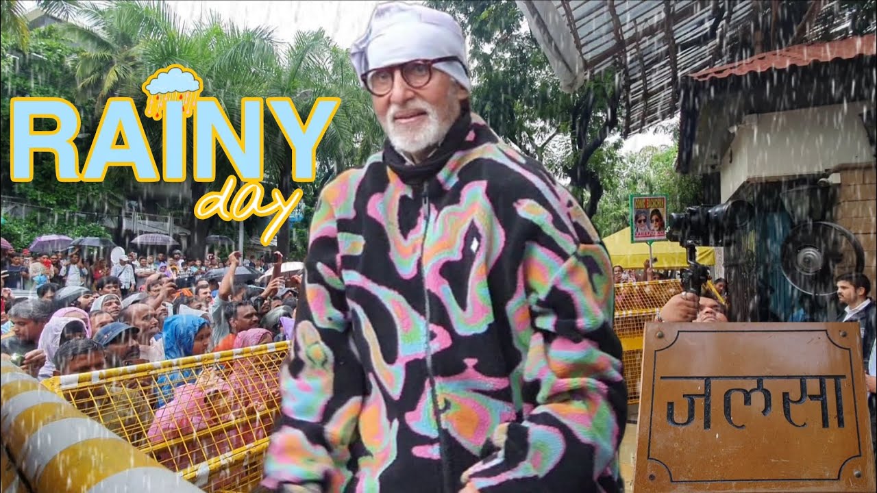 Amitabh Bachchan&rsquo;s First Rain Sunday Darshan at Jalsa | Mumbai Rains 2026