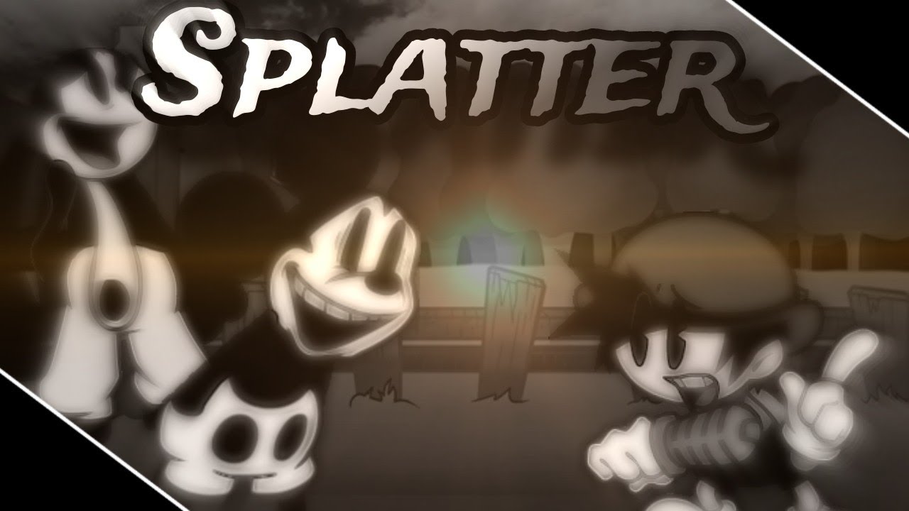 (FnF Cover Playabe) SPLATTER!! But W.I Mouse , Oswald And Bf Sing It [ Port Android / PC ]