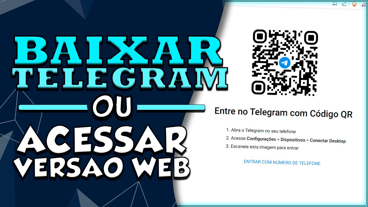 💬 COMO BAIXAR O TELEGRAM OU ACESSAR O TELEGRAM WEB (Tutorial Completo)