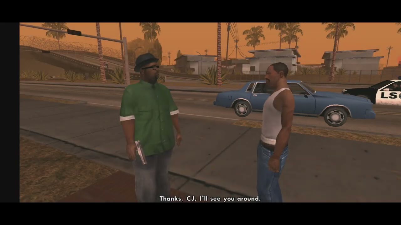 GTA : SA mission 5 CJ shooting training and dressing up 