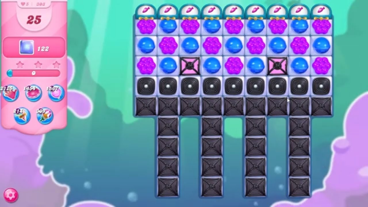 Candy Crush Saga LEVEL 303 NO BOOSTERS