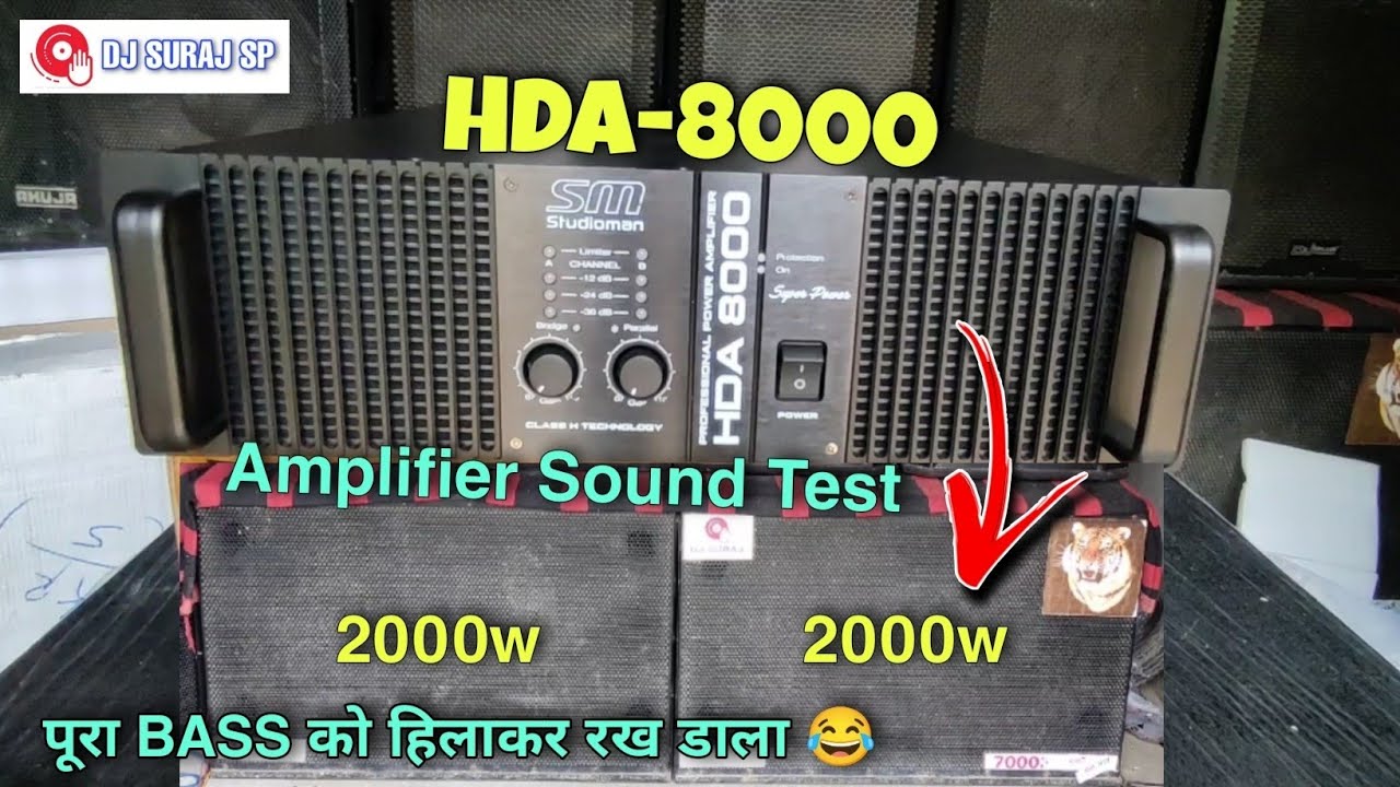 Studioman HDA8000 (9000w) & आहूजा का 2000w BASS Demo Testing....