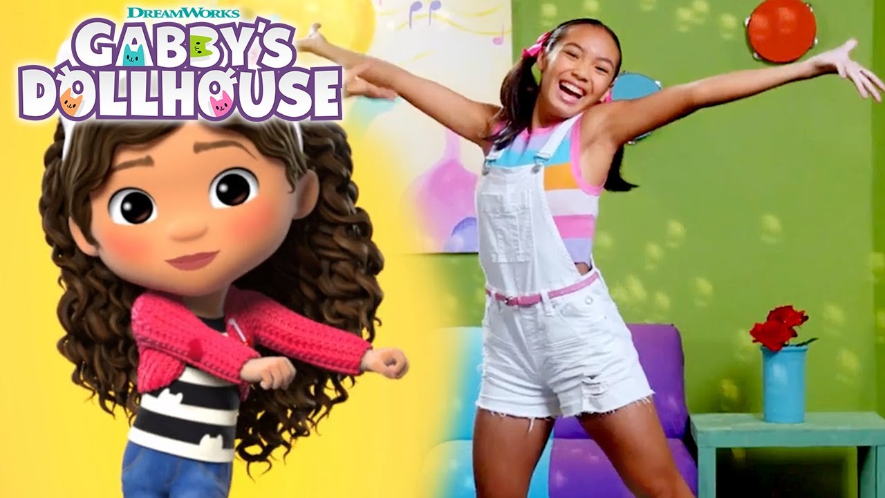Get Up and Dance with a Gabby Cat Dance Marathon! | GABBY'S DOLLHOUSE