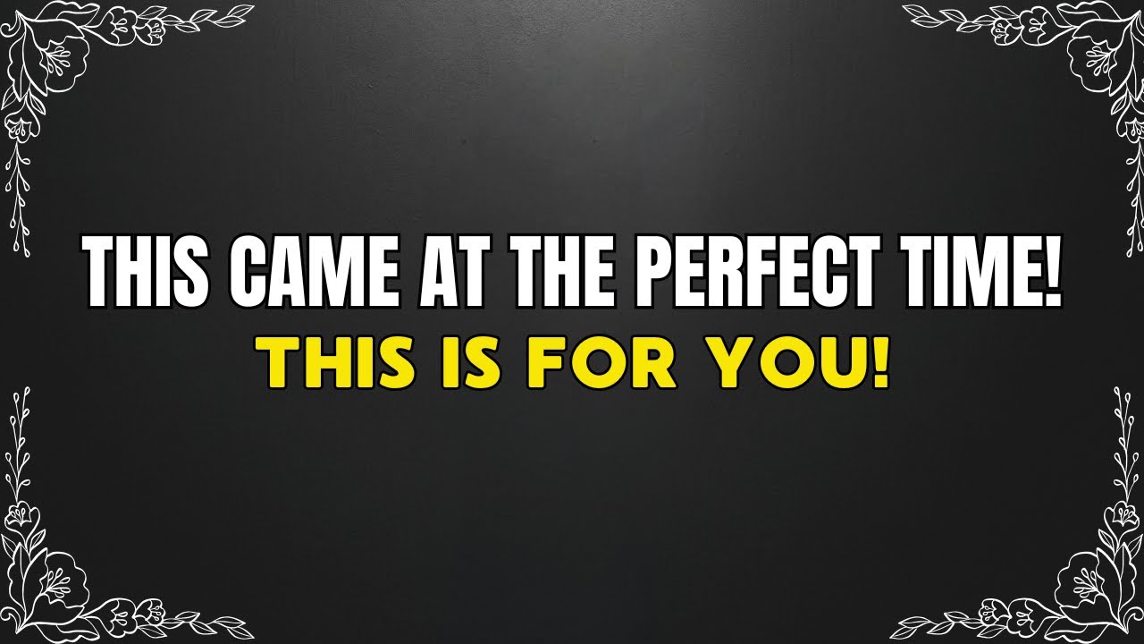 I'M GLAD THIS VIDEO FOUND YOU! (there are no coincidences!)