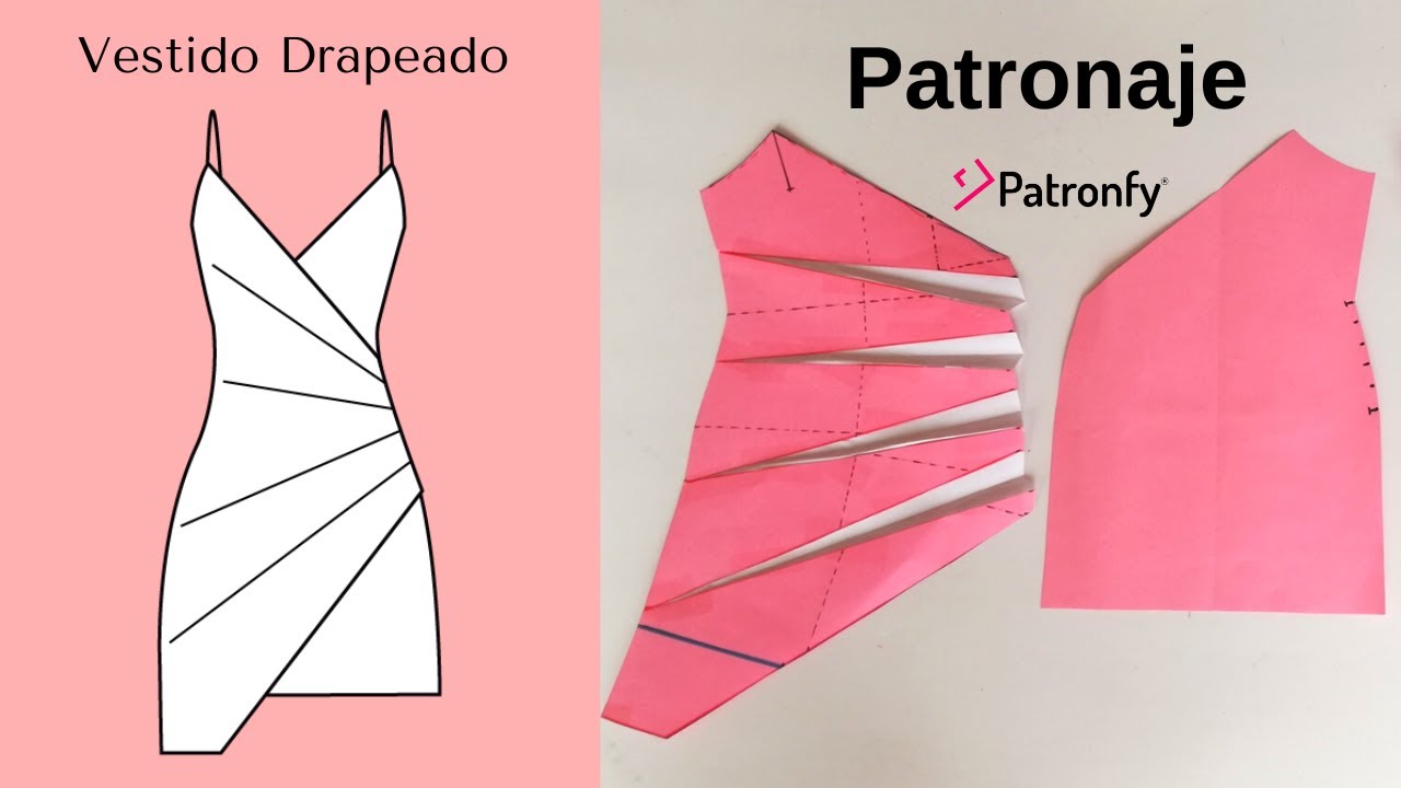 279.- Vestido Drapeado para un tejido de punto | Patronaje
