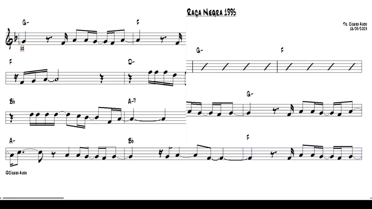 É Tarde Demais - Raça Negra 1995 (C Flute) [Sheet music]