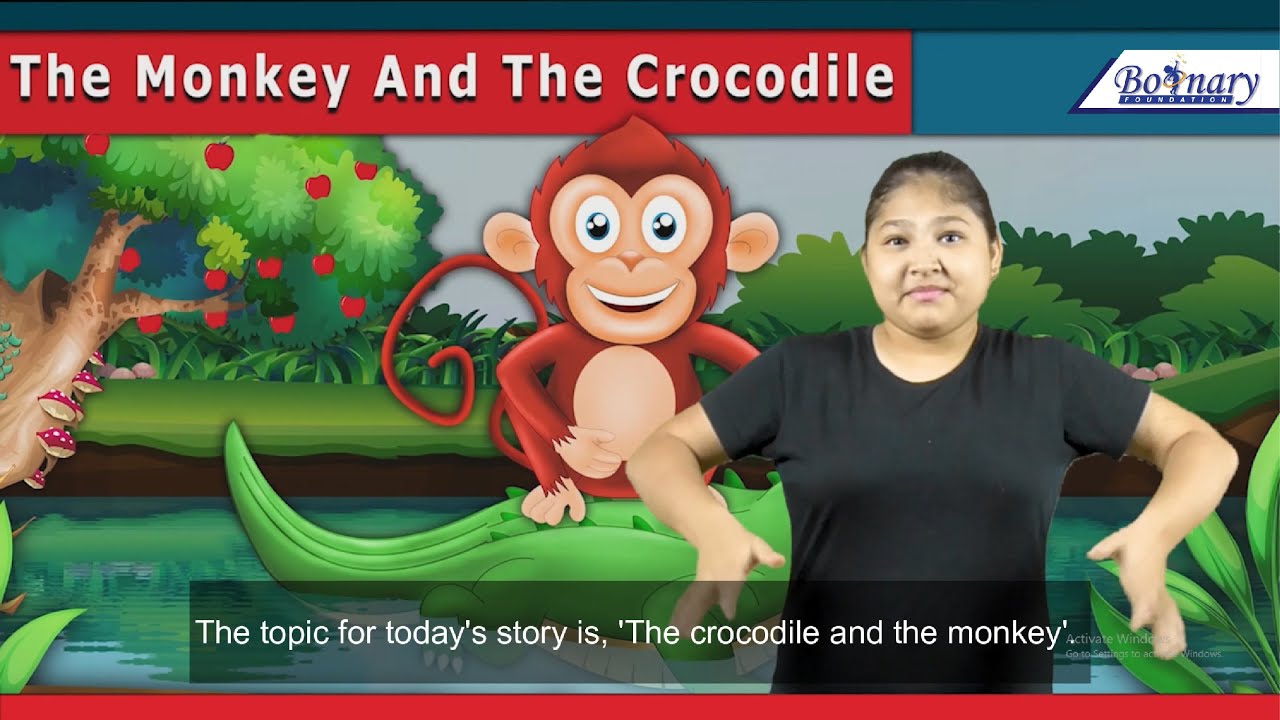 The monkey and crocodile | kid's short moral stories | ISL.