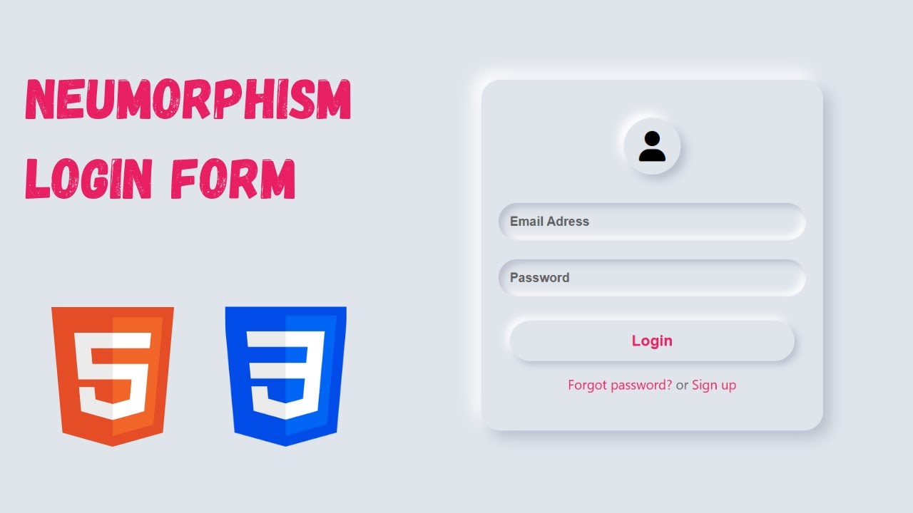Create a Stunning Neumorphism Login Form with HTML & CSS | Modern UI Design Tutorial