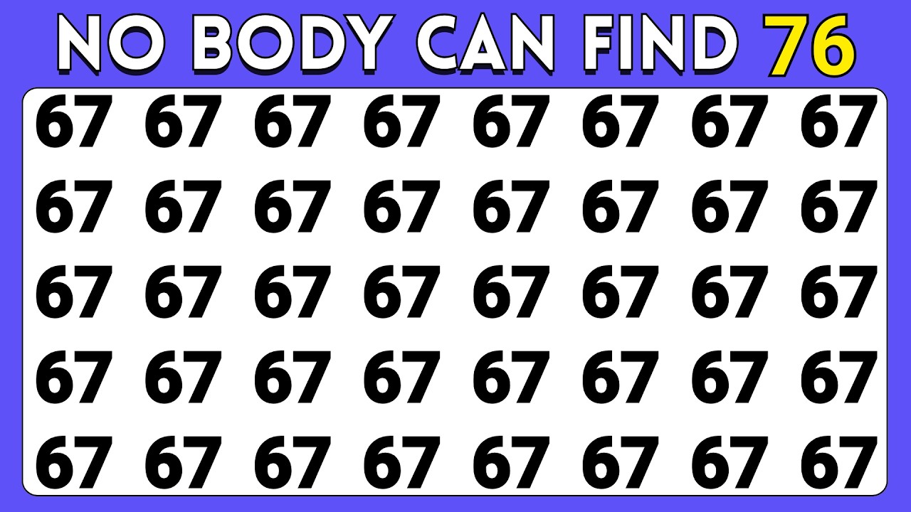 Find The Odd Number And Letter Pro Level Editions | Test Your Observation Skills | Quiz Crown