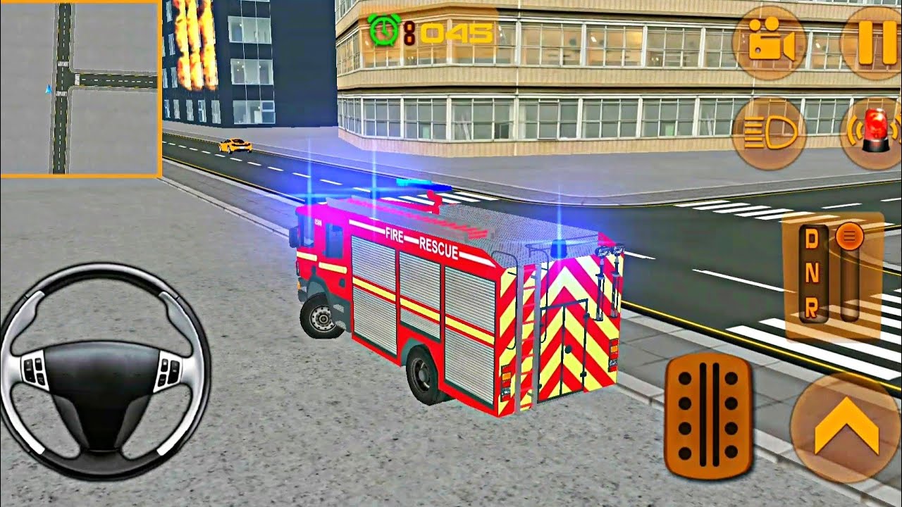 Fire rescue Truck driver game | City Fire truck driving game | Android Fire truck mission game play.