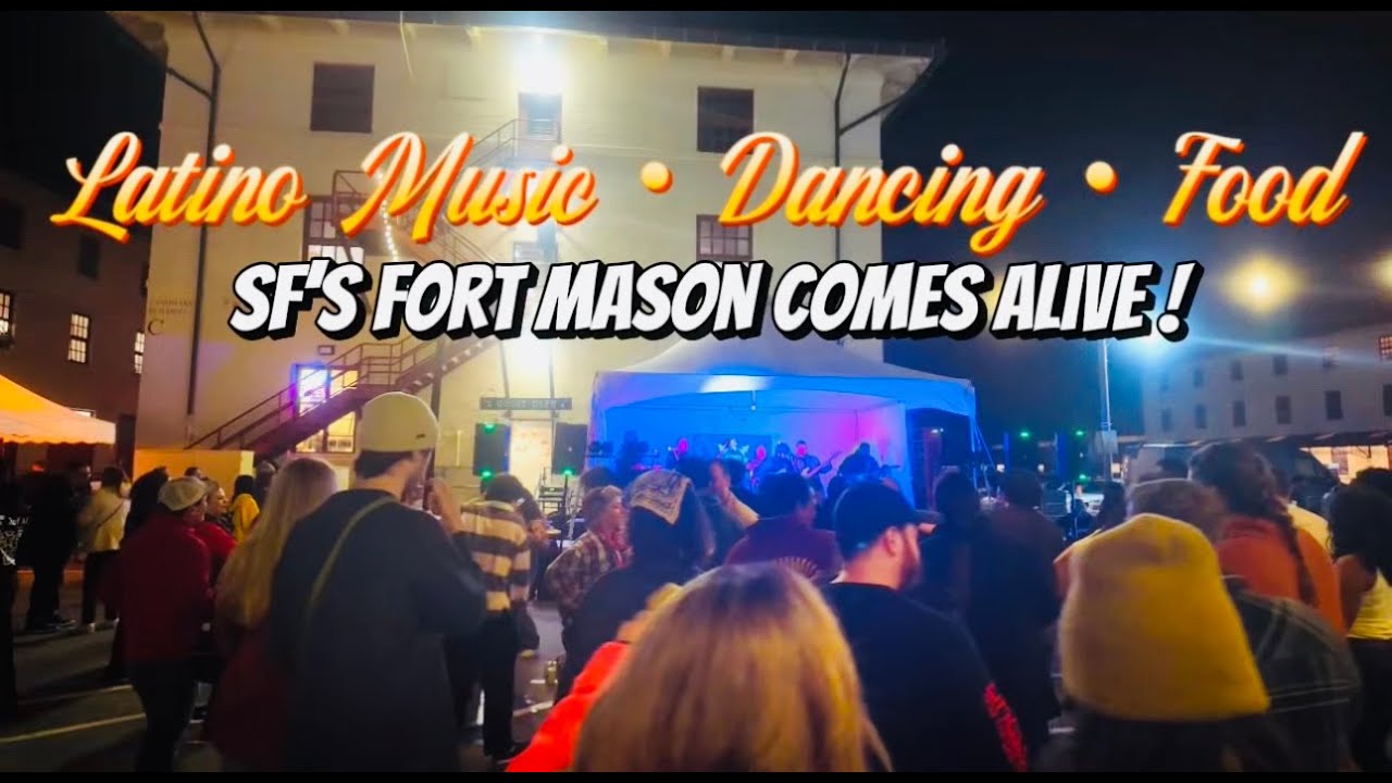 Dancing Crowd, Live Music, Street Food & Retail Finds — SF Fort Mason Friday Night Market 🌉 