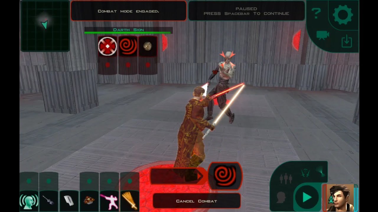 KOTOR 2 Restored Content MOD - Atton vs Sion