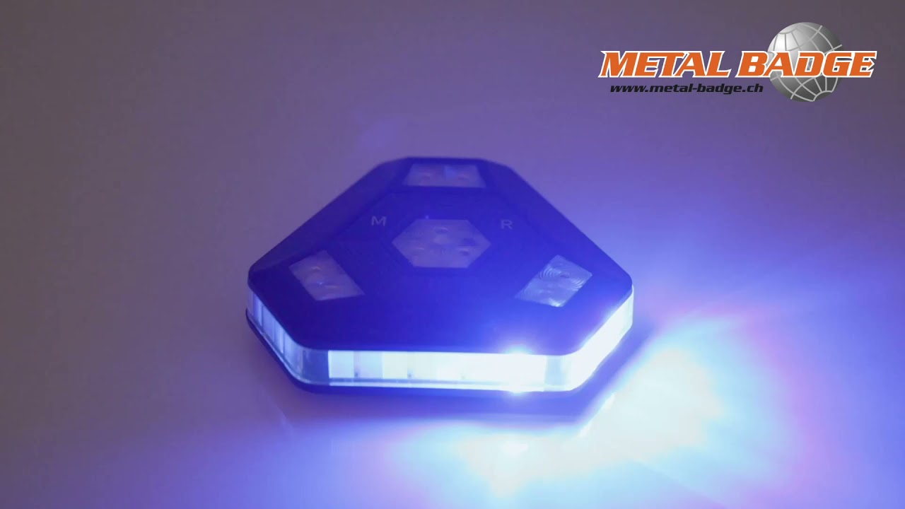 360 LED Warnlicht aufladbar in div  Farben