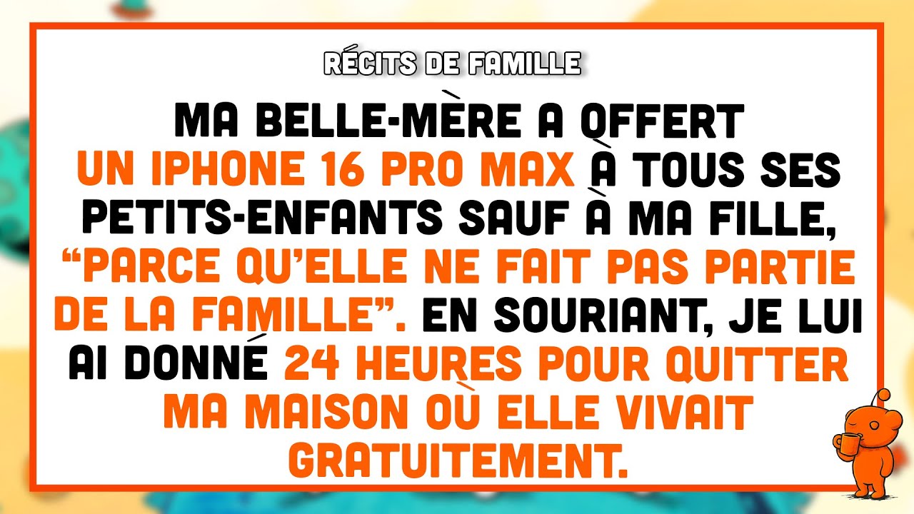Ma belle-mère a offert un iPhone à tous ses petits-enfants sauf à ma fille, « pas de la famille ».