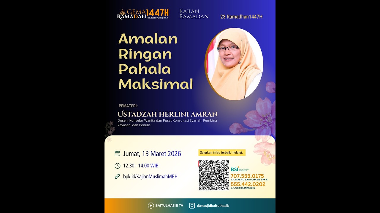 Amalan Ringan Pahala Maksimal - Ustadzah Herlini Amran