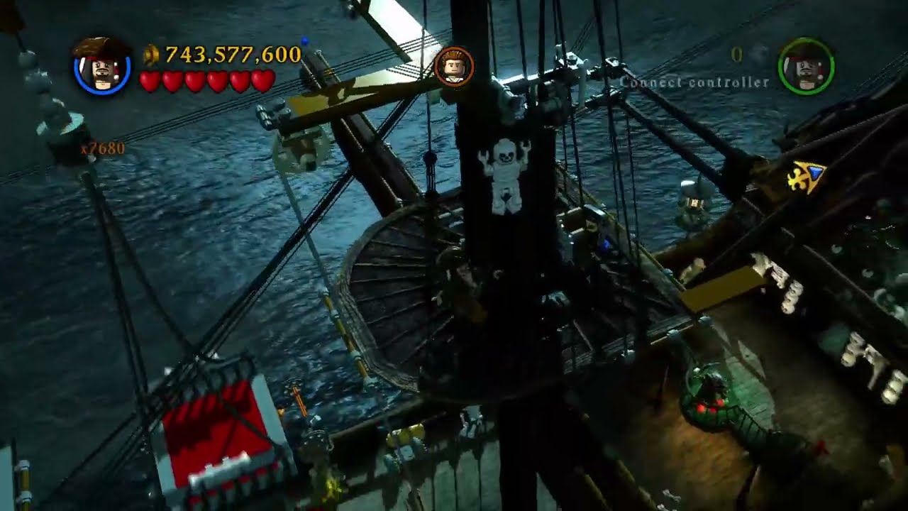 LEGO Pirates of the Caribbean - 100% Guide #17 - Queen Anne's Revenge (All Collectibles)