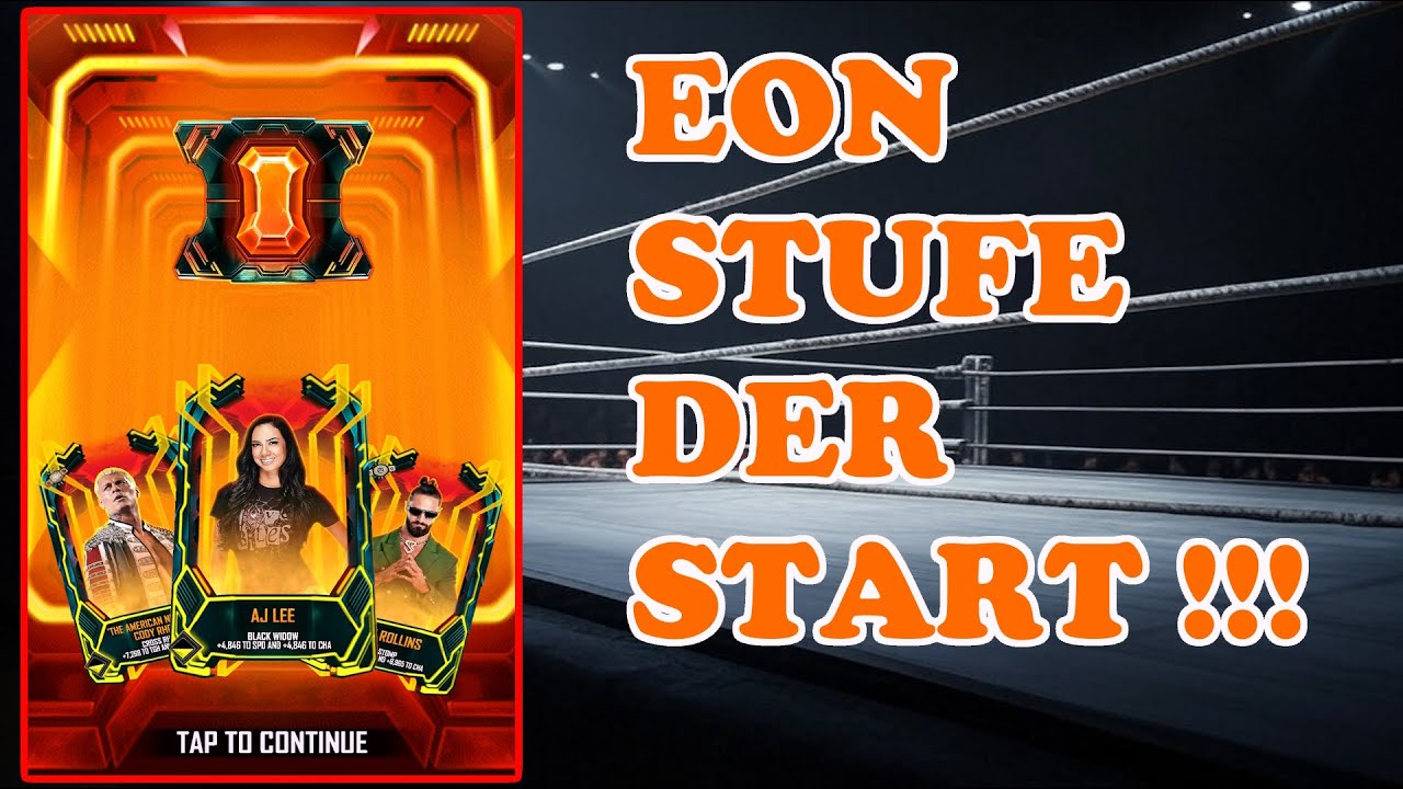 Der Start in die EON Stufe ! | Beat the Oracle Modus | 10x 4K Pack Opening | WWE SuperCard Deutsch