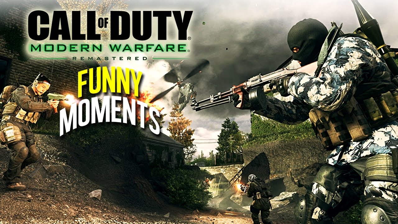 COD MWR Funny Moments - Hilarious Killcams, Trolling Campers, Ninja Fails! (COD4 Remastered)