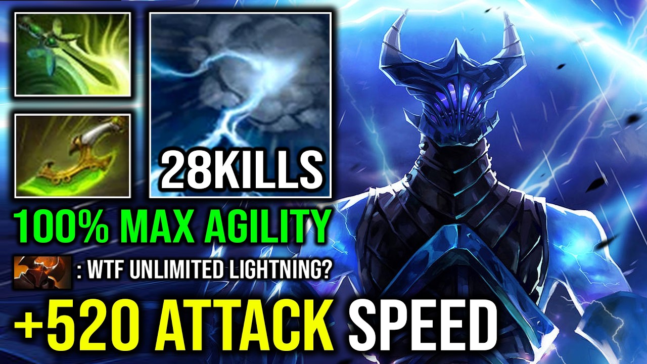 WTF +520 Attack Speed Unlimited Lightning Right Click 100% Max Static Link Carry Razor Dota 2