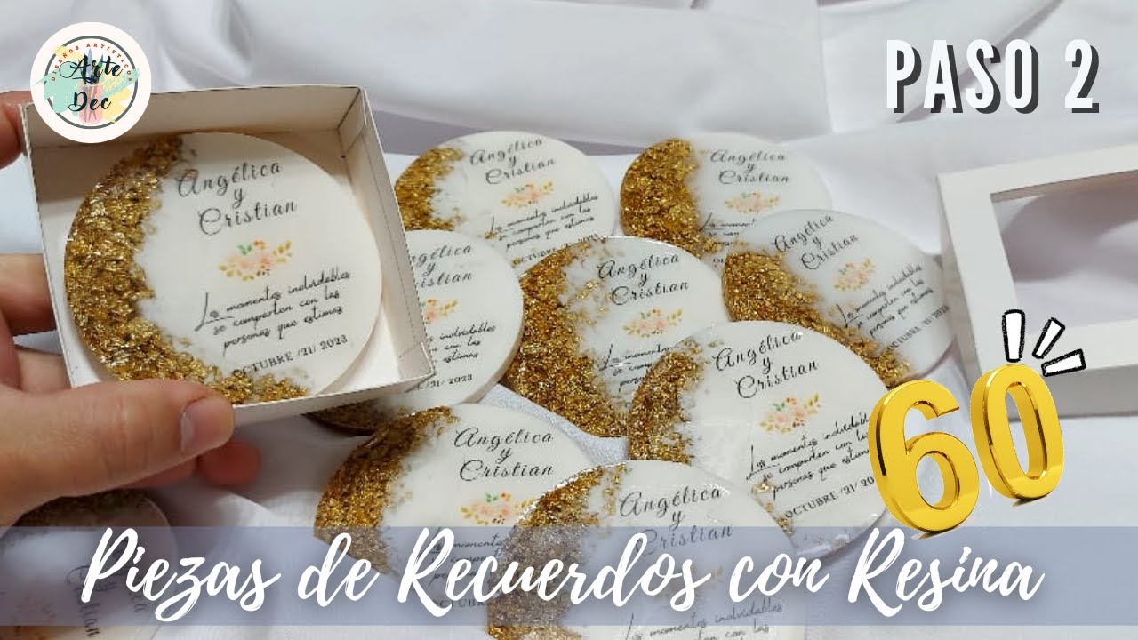 APRENDE a encapsular TEXTO en resina y crea recuerdos inolvidables para bodas