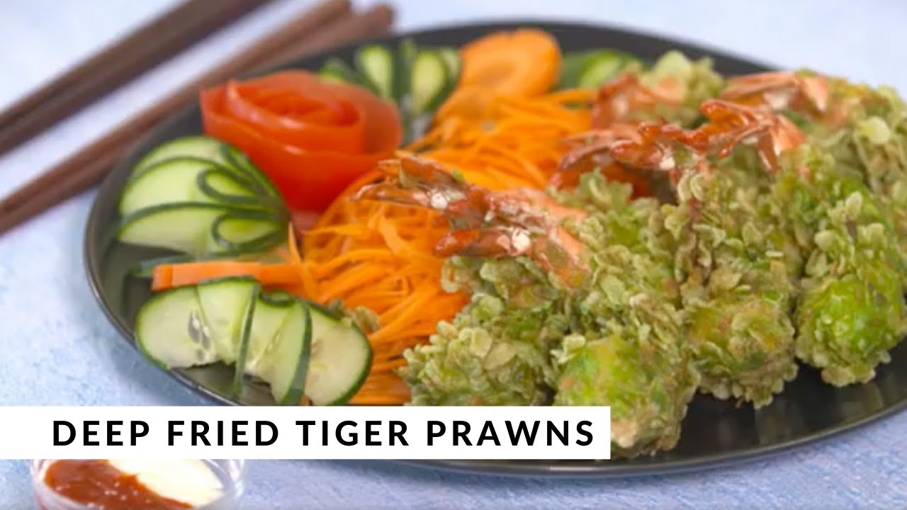 Deep Fried Tiger Prawns by George Milonas