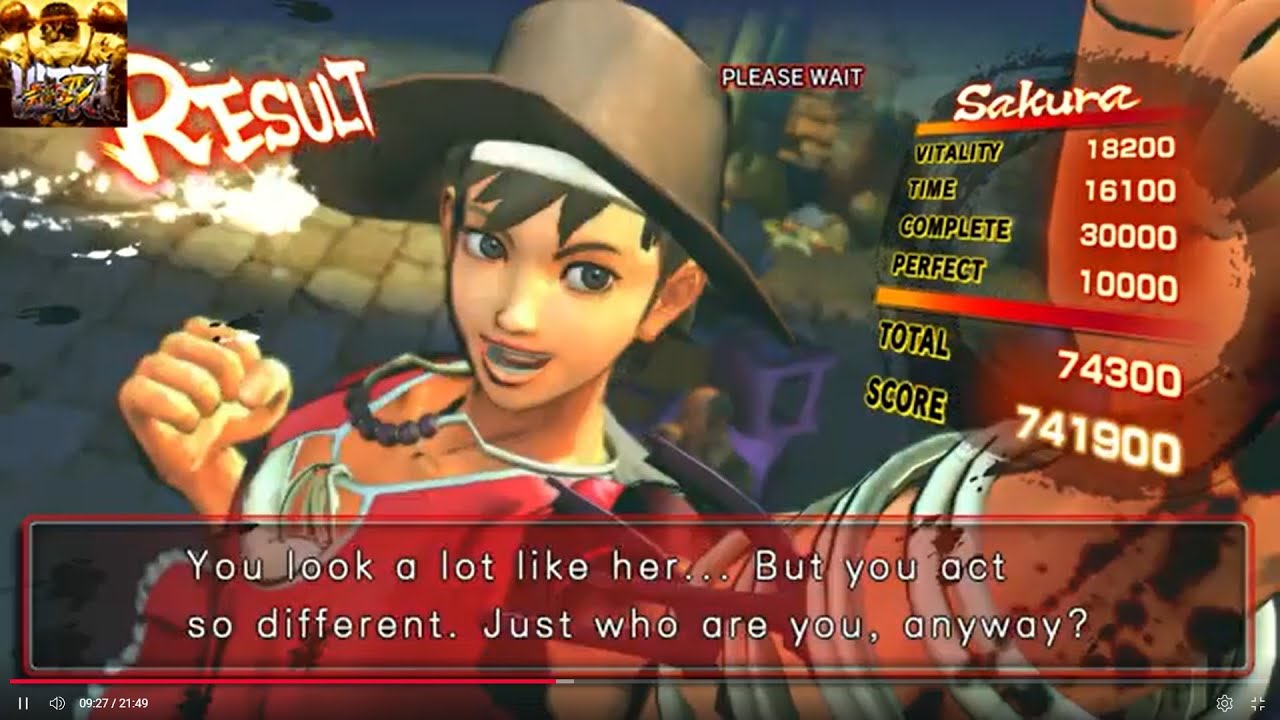 ULTRA STREET FIGHTER IV Sakura Arcade Mode IV