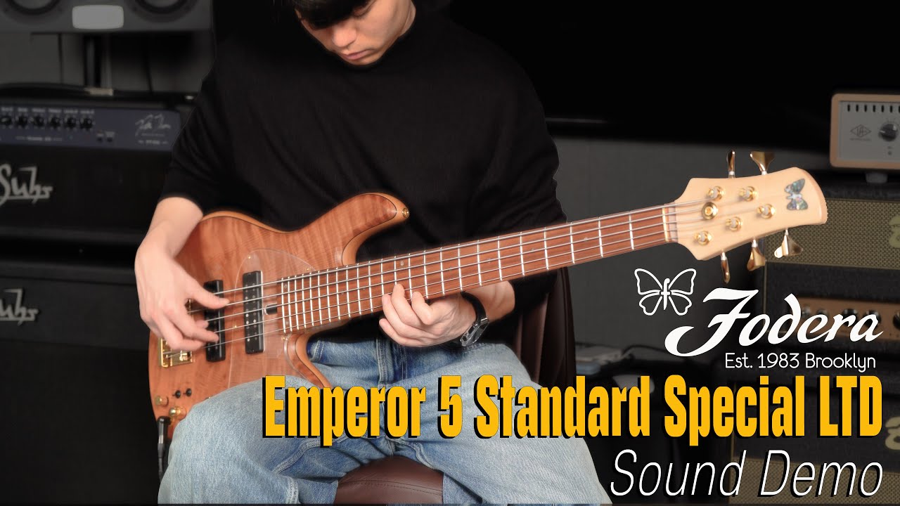 Чо Кён Хи (Натан) - Fodera Emperor 5 Standard Special LTD Redwood Flame Top Demo