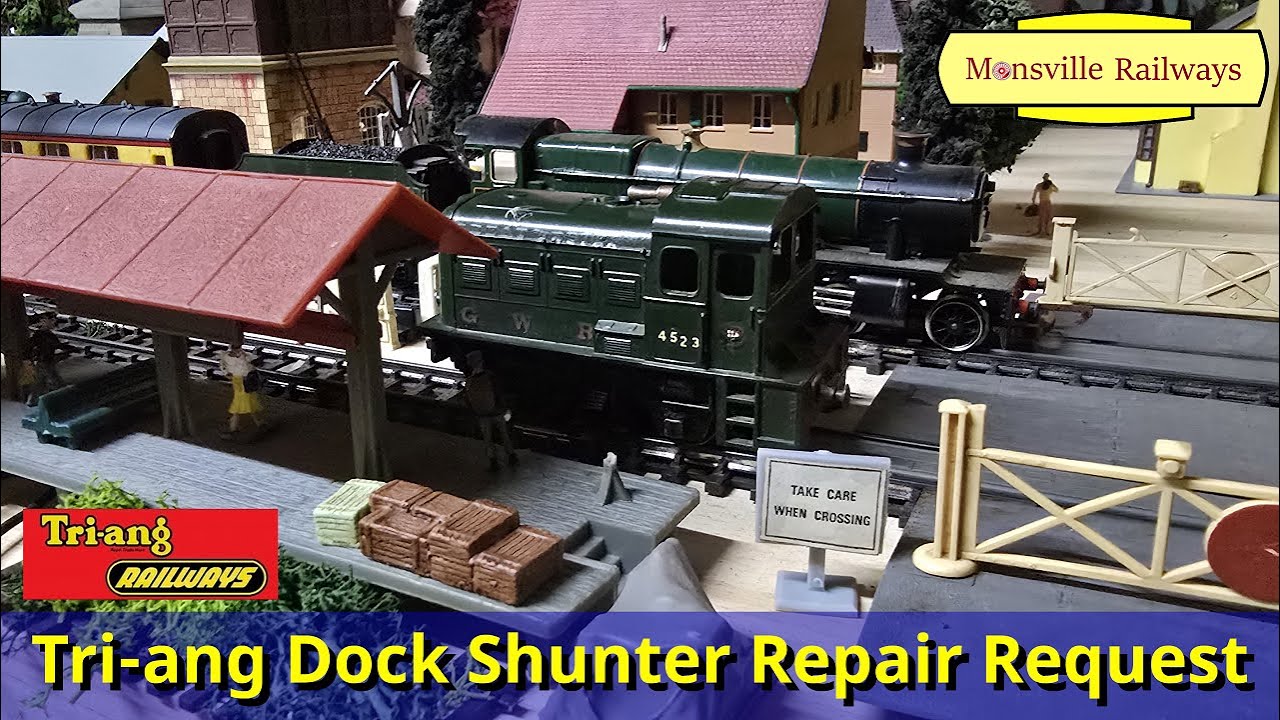 Tri-ang Dock Shunter Repair Request, OO Gauge Pool Table Project Model Railway - Part 27A.
