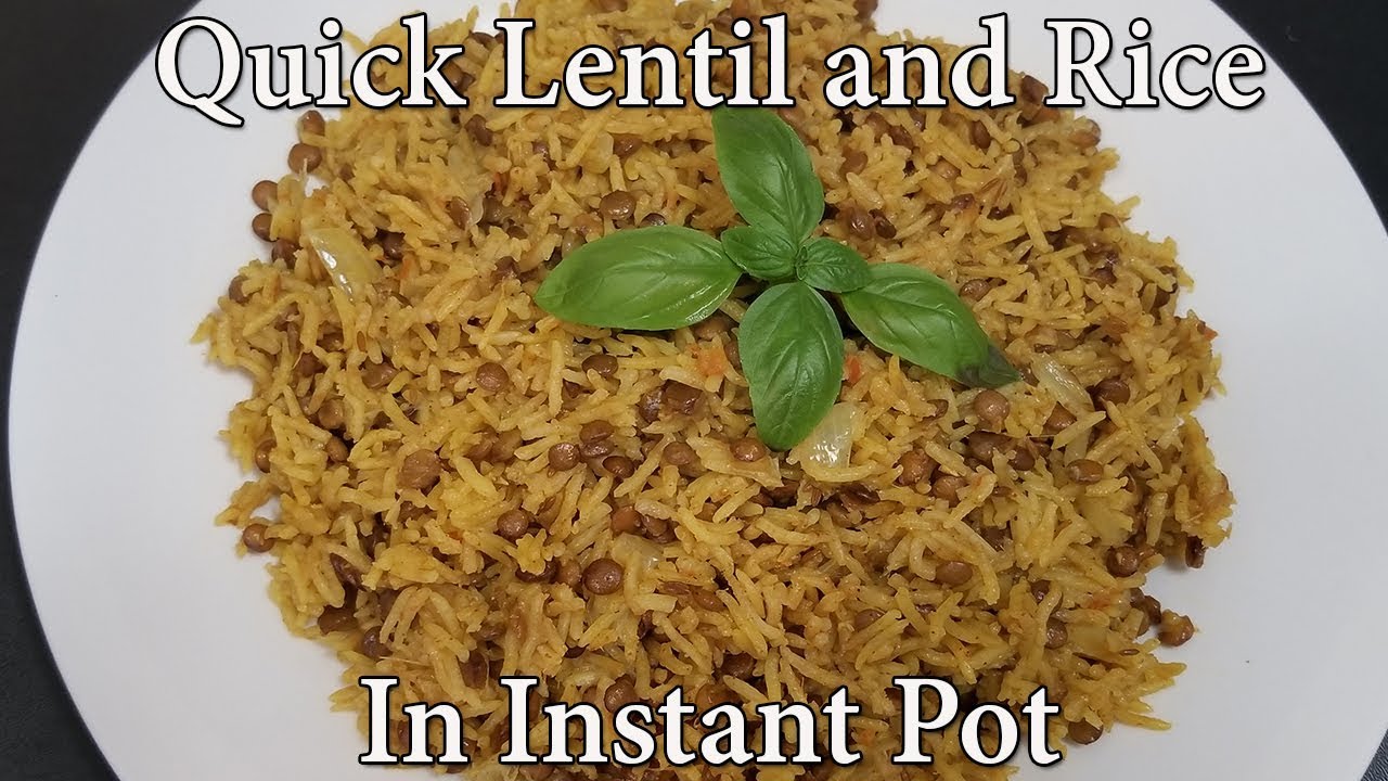 HOW TO COOK LENTILS RICE IN THE INSTANT POT || Chef Under Pressure