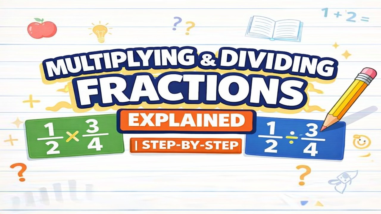 Multiplying and Dividing Fractions Explained | Step-by-Step