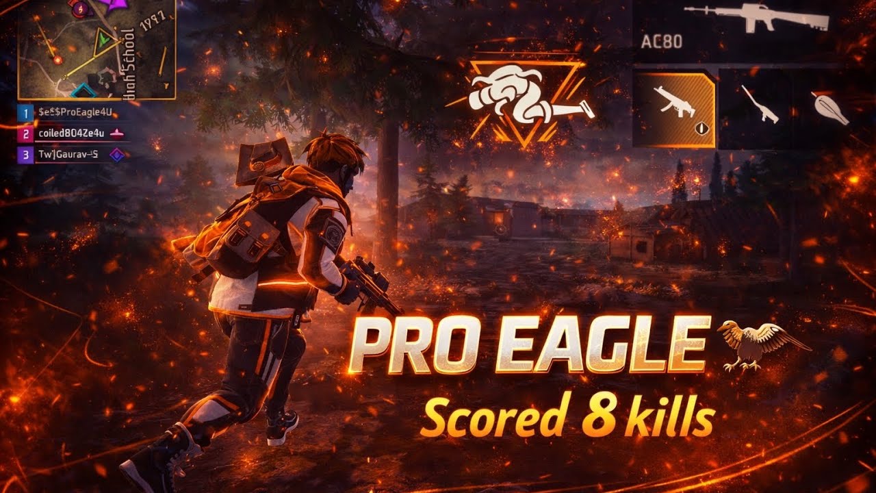 Hai Laval Gamer 🔥 | PRO EAGLE One Tap | CS Rank 8 Kills