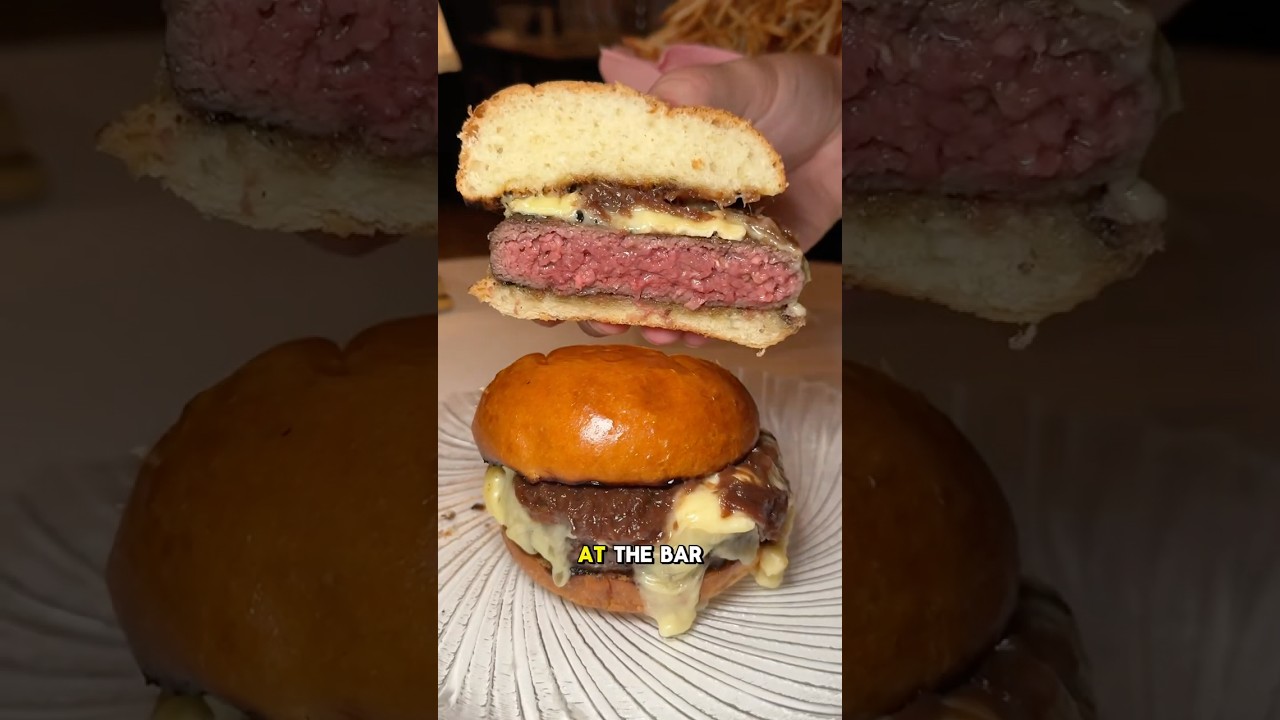 MUST-TRY 45-DAY DRY-AGED BURGER AT 📍 Le B. (West Village, Manhattan)
