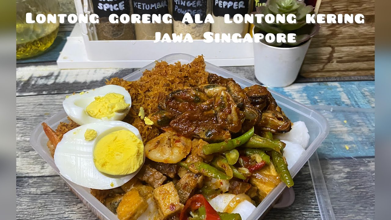 Lontong Kering ala Jawa Singapura sedap harus dicuba #lontongkering