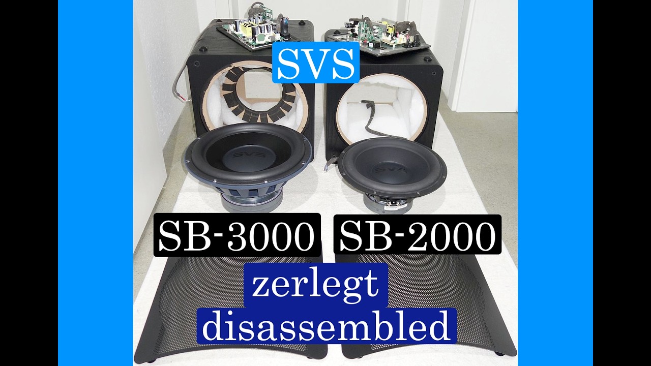 SVS SB-3000 vs.  SVS SB-2000 - zerlegt – disassembled