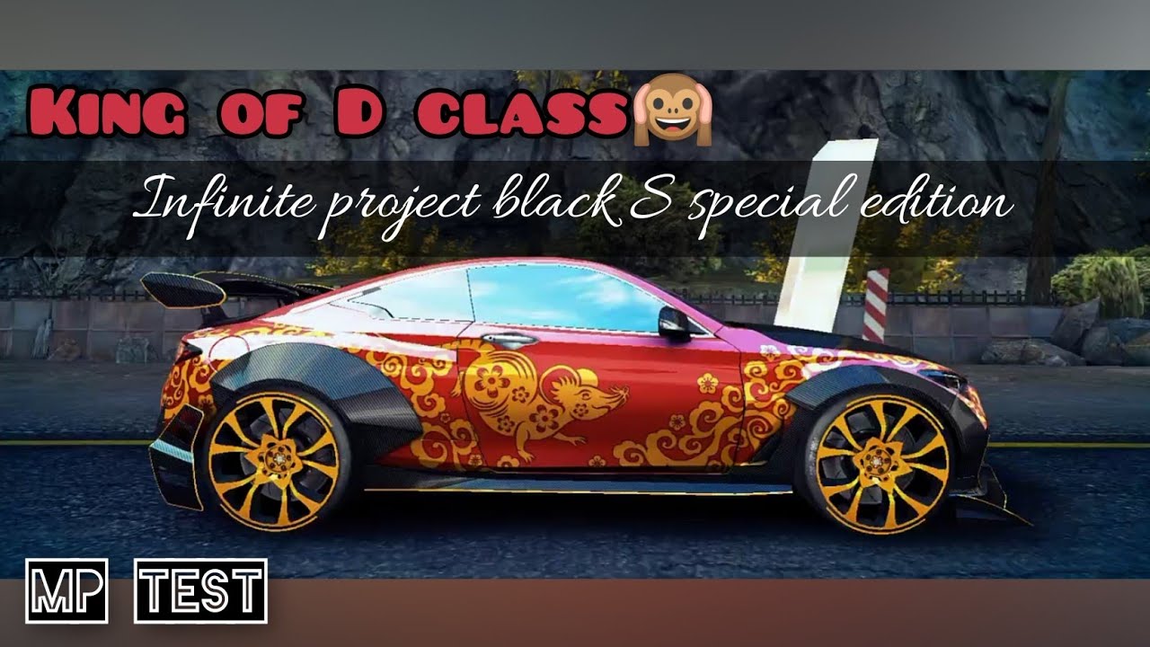 Asphalt 8 | King of D class😱. Infinite project black S special edition mp test
