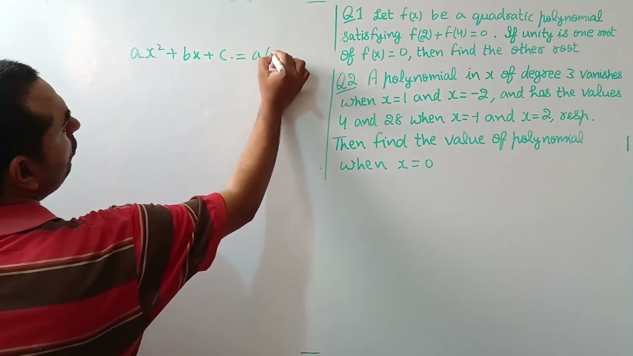 1. Polynomials and illustrations