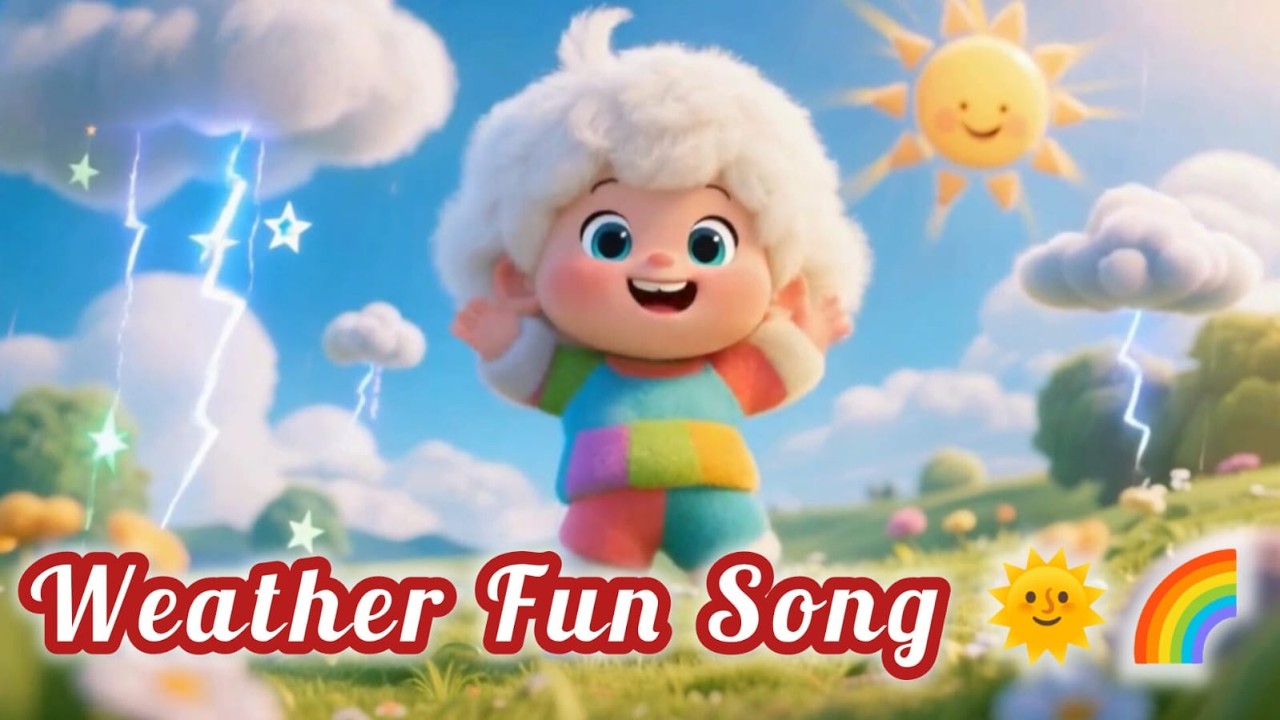 Weather Song for Kids 🌦️ Sunny Rainy Windy Snowy | Fun Nursery Rhymes & Learning Songs for Toddlers